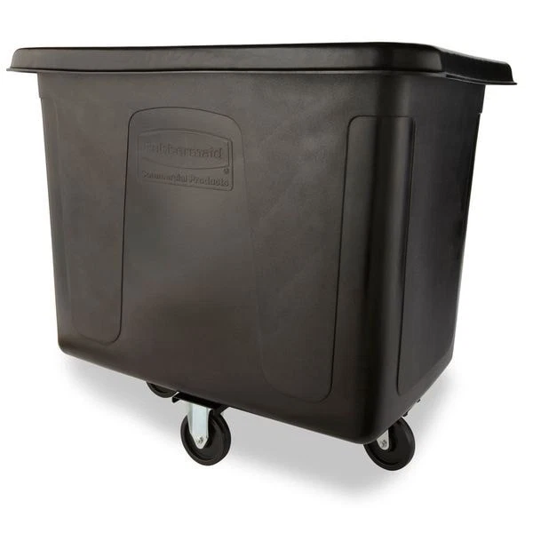 Rubbermaid 商用 Fg461600bla 立方体卡车,5/8 立方英尺 是,500 磅 帽子, 黑色 — 第 3/4 张图片