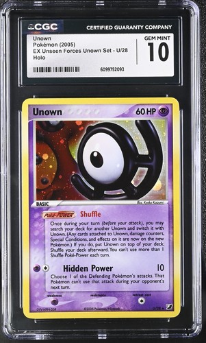 Unown graded CGC 10 for sale on eBay