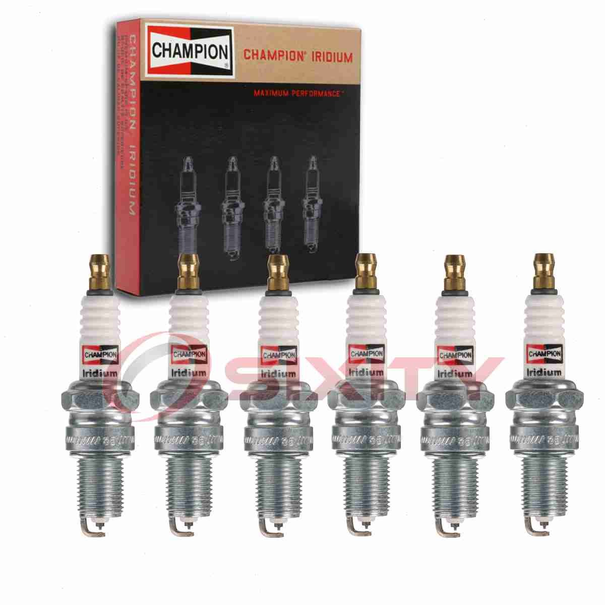 6 pc Champion Iridium Spark Plugs for 1950-1952 Austin Sheerline 4.0L L6 xn