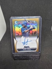 2023 Bowman - Chrome Prospect Autographs Ronny Simon #CPA-RS Gold Refractor /50