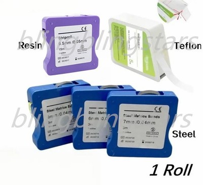 Dental Teflon/Steel/Resin Matrices Matrix Bands Teeth Restoration Systems Strips
