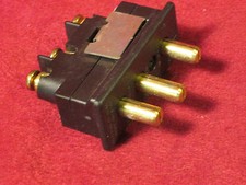 20a Male Bates ConnectorPanel / Chassis Mount 2P G Stage Pin Connector Lot of 1