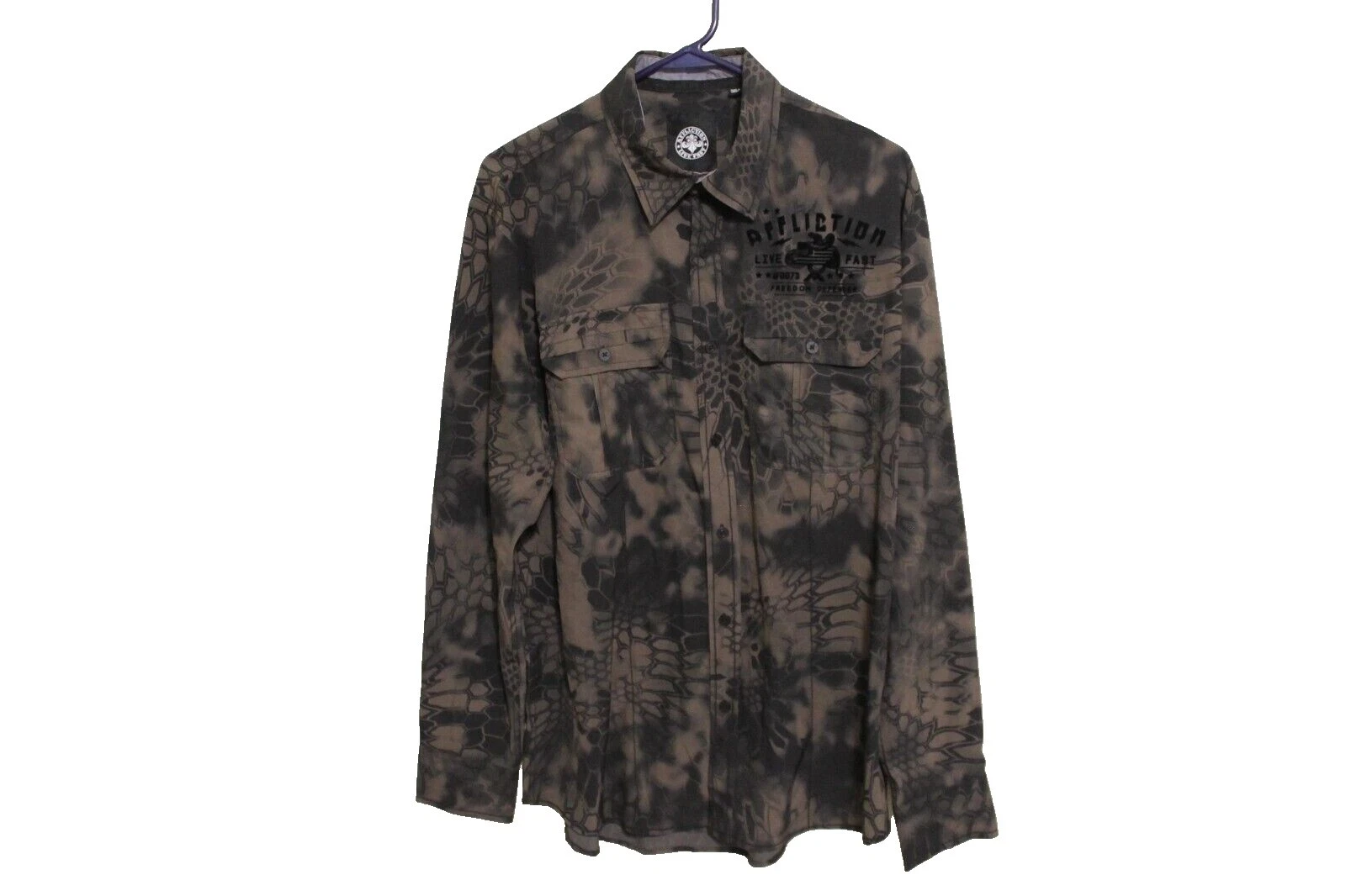 Tamaño Regular Affliction XL Camisas de vestir para hombres