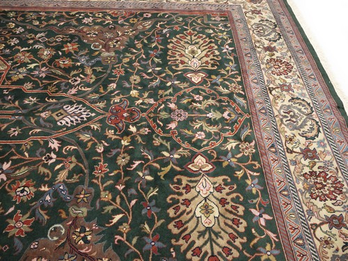 Floral Design Oriental Wool Area Classic Hand-Knotted 12X15 Rug Home Carpet Rug - Picture 14 of 20