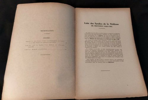 Memoiren des Historischen Instituts der Provence Band XI - Jahr 1933 - Bild 3 von 8