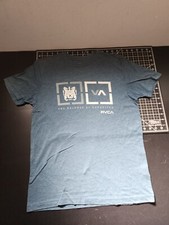 RVCA Hawaii T-shirt Mens Size Small S Blue Gray Anp Artist Graphic Grey