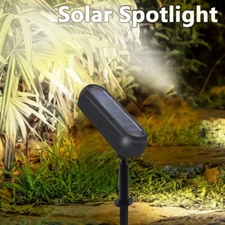 LED Solar Spotlights Outdoor Waterproof Adjustable Lights for Garden & Patio
