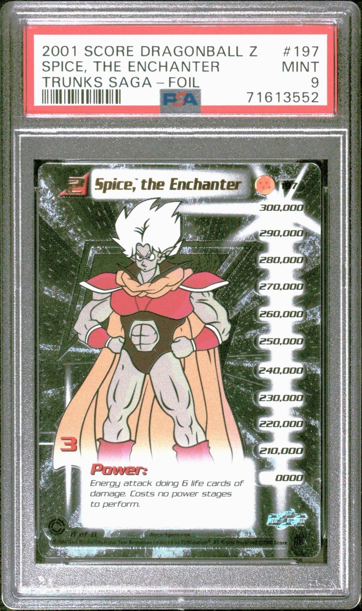 PSA 9 Limited Hi-Tech Foil Spice the Enchanter 2001 Trunks Saga
