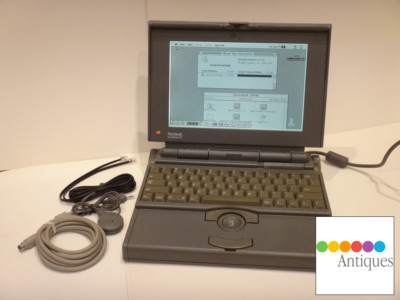 Apple Macintosh PowerBook 170 68030 8MB RAM 160MB HD Mac OS 7.5.5 Vintage RARE
