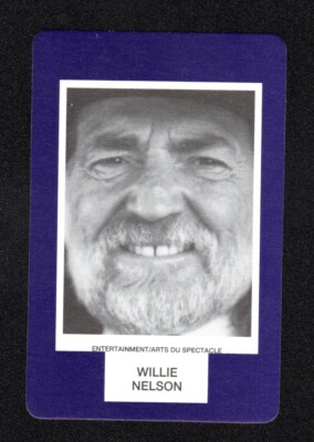 Willie Nelson Country Music Singer 1993 Face To Face Game Card Canadian Issue