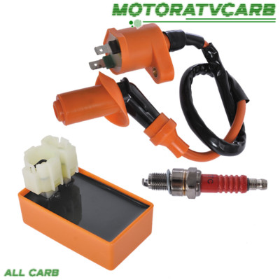 50cc 125cc 150cc Racing CDI Ignition Coil Spark Plug For Gy6 Scooter ATV TaoTao