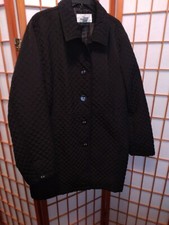 Beautiful Willow Lane Lightweight Lined Quilted Black Jacket Size Large