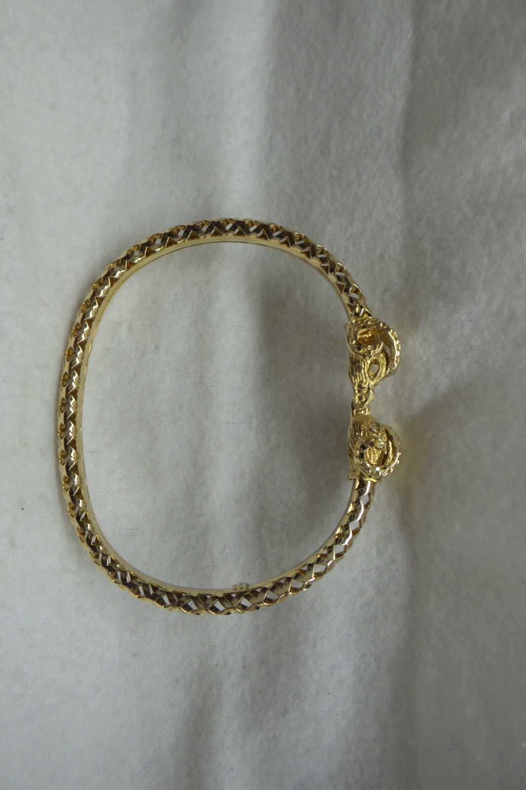 Estate Solid 14kt Moveable Spring Double Rams Hea… - image 7
