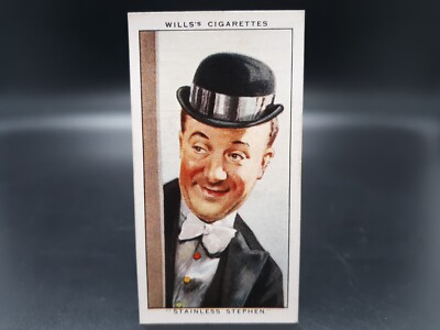 1930s Will's Radio & Film Stars STAINLESS STEPHEN Tobacco Cigarette Movie Card