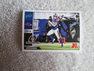 Panini NFL Sticker & Card 2021 ''RAVENS vs BILLS'' #4 NFL Champs Playoff Sticker