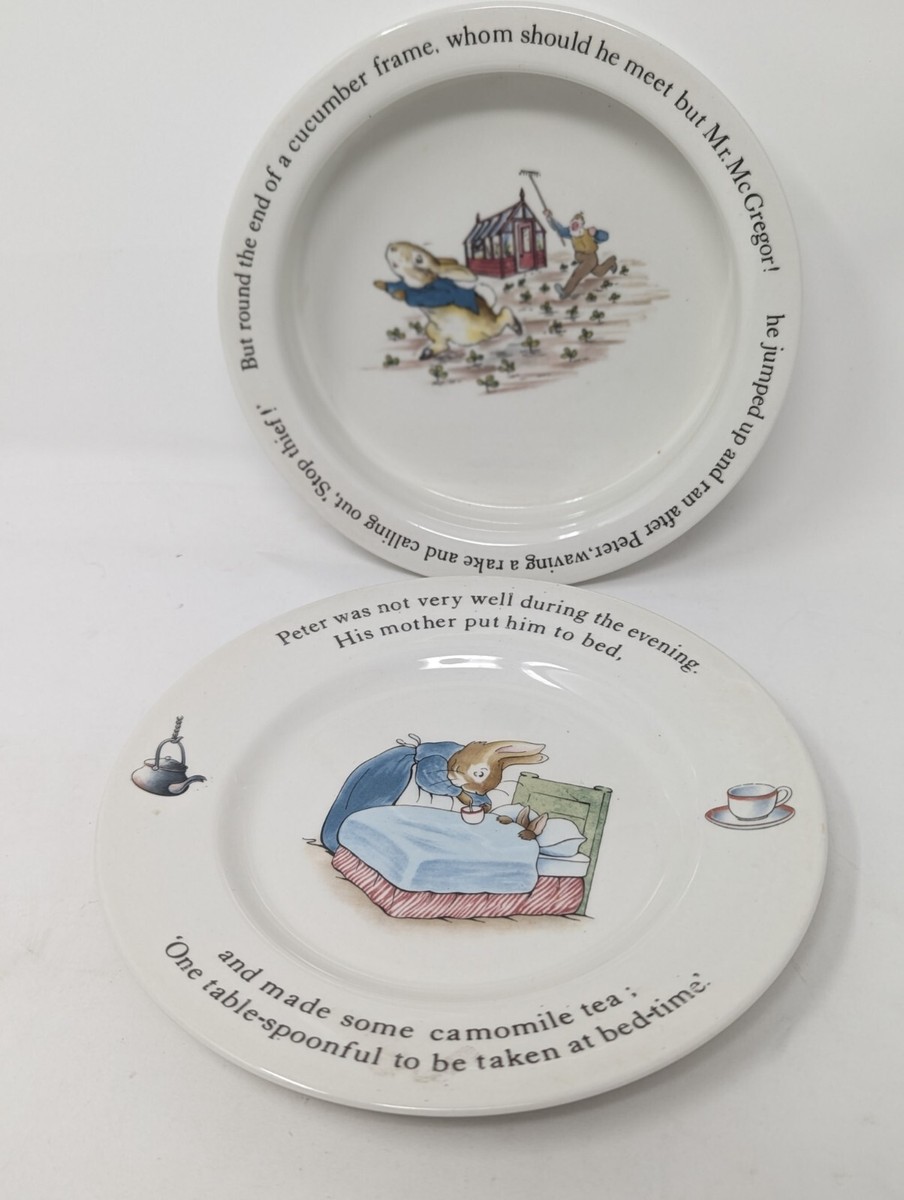 ウェッジウッド　Peter Rabbit 食器セット 15点 Wedgwood Child's Beatrix Potter Peter Rabbit Porcelain Plate