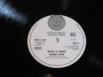 BEGGARS OPERA★Waters of Change UK Vertig Beggars Opera- Waters Of Change- LP 1971 Vertigo 6360 054 Made In