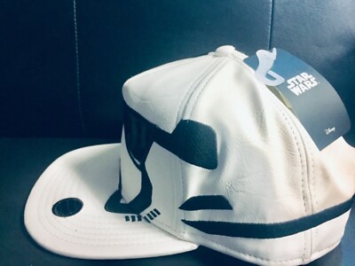 Casquette Stormtrooper Star Wars En Cuir - Snapback Réglable Neuve Avec étiquettes