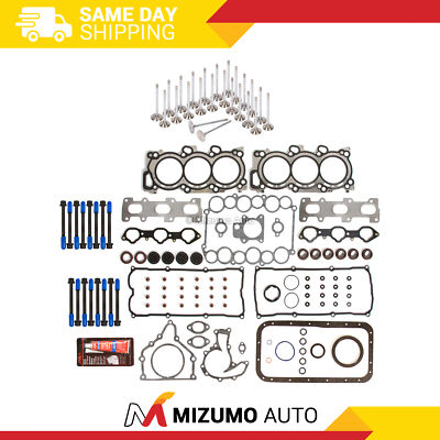 Full Gasket Set Intake Exhaust Valves Fit 98-02 Acura Honda Isuzu 3.2 6VE1 6VD1