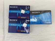 Lot Of 3 Mix SONY 8mm MP Standard Grade Tapes New Sealed 120 Min  30 Min