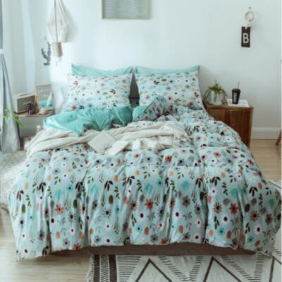 3D Colored Flowers ZHUA1058 Bed Pillowcases Quilt Duvet Cover Set Queen King Zoe