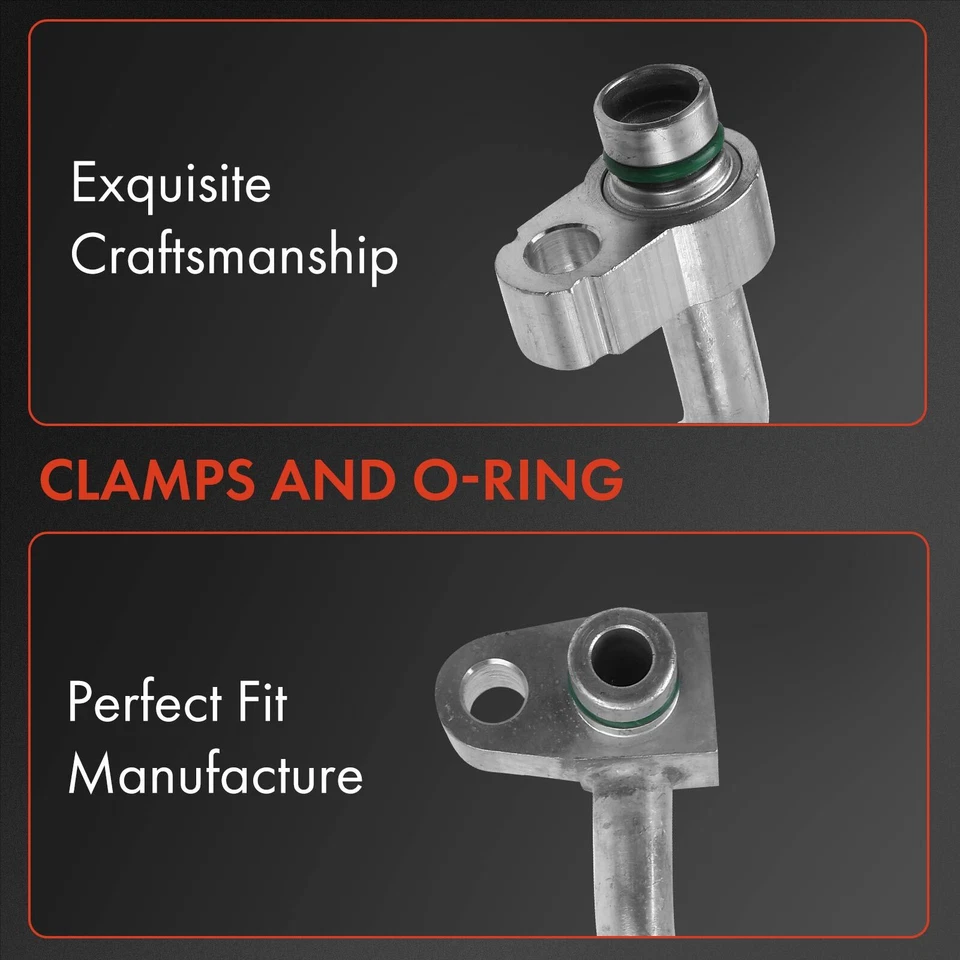 Manguera de descarga de refrigerante de aire acondicionado para Nissan Frontier 2005 2006 2007-2019 L4 2,5 L  Foto 2 de 4