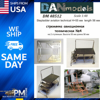 Dan Models 48512 Stepladder Aviation Technical #4(2 Steps),Height 55 mm 1/48
