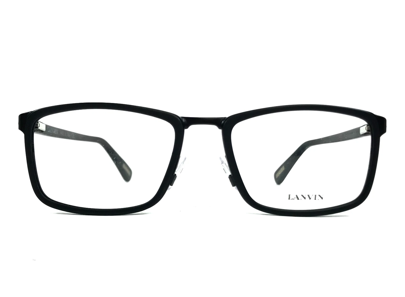 Lanvin Eyeglasses Frame VLN062 COL.0531 Shiny Black Rectangle Full Rim 54 18 140