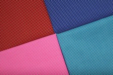2 mm WHITE PIN SPOTS POLKA DOTS ON POLY COTTON FABRIC
