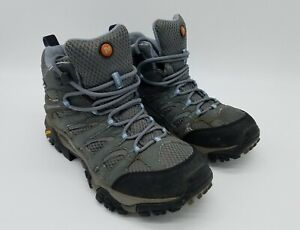 Merrell Moab Mid Gore Tex Xcr Women S Hiking Trail Boots Gray Size 8 Ebay