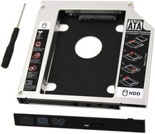 Padarsey Universal 9.5mm SATA to SATA 2nd SSD HDD Hard Drive Caddy Adapter Tr...