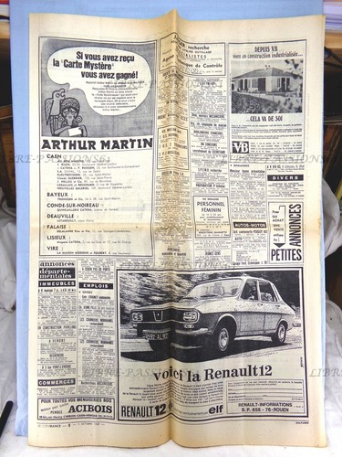 JOURNAL RÉGIONAL OUEST-FRANCE, JEUDI 2 OCTOBRE 1969 - Picture 5 of 6