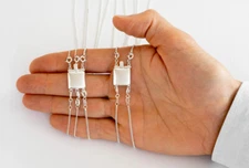 Real Sterling Silver Multi Strand Necklace Separator Spacer Clasp Stamped 925