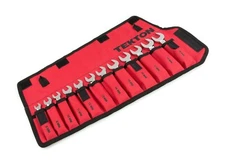 Tekton WRN01190 12 Pc Metric Stubby Combination Wrench Set w/ Pouch, 8-19 mm