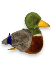 Vintage 1981 R. Dakin  Co. Colorful Mallard Duck Plush Stuffed Toy Korea 10"