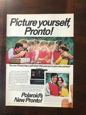 1977 vintage original print ad Polaroid  s New Pronto SX-70 Instant Camera