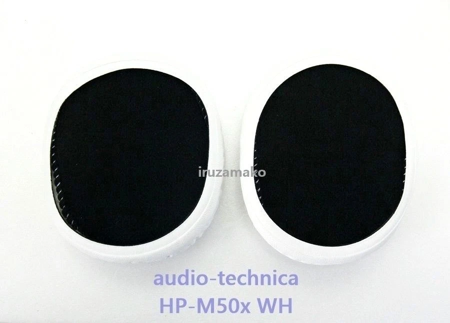 Almofada de ouvido HP-M50x WH oficial de troca audio-technica branca (para ATH-M50x) F/S - Imagem 2 de 2