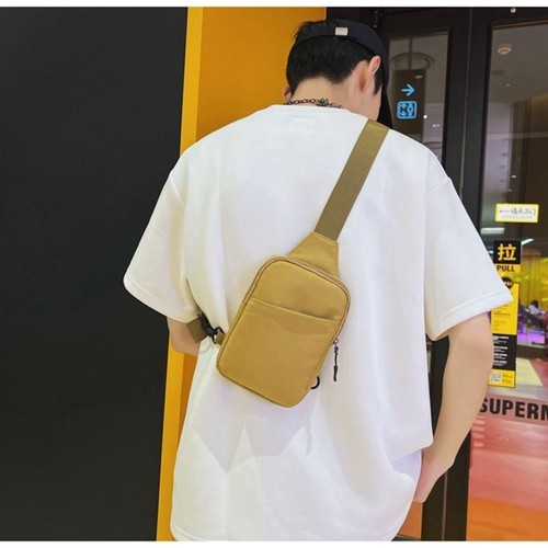 Large Capacity Ins Style Waist Bag Solid Color Crossbody Bag Cycling - Picture 5 of 12