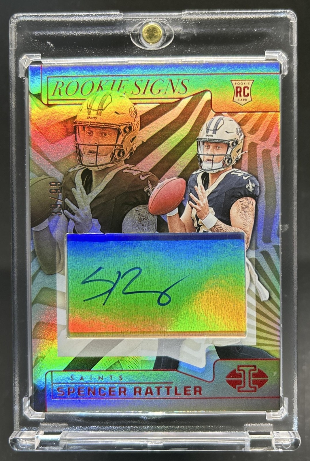 Spencer Rattler Panini Illusions Rookie Signs Autographs #RSSRR Red