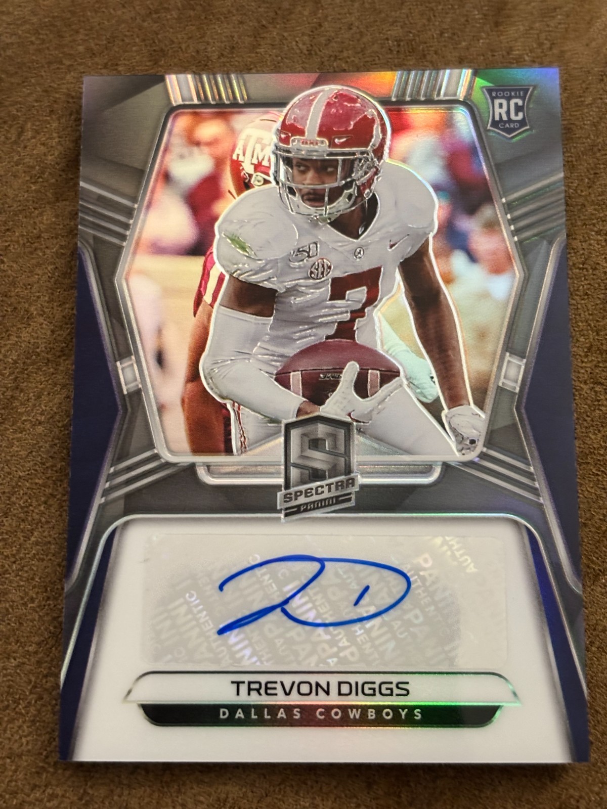 2020 Panini Spectra Trevon Diggs Dallas Cowboys Rookie Autograph #30 160/199