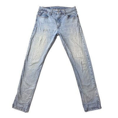 Levi's 512 Jeans Mens 30x30 (30x27) Light Blue Slim Taper Denim Stretch Pants