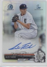 2017 Bowman Draft Chrome Draft Pick Refractor 38/499 Alex Faedo #CDA-AF Auto