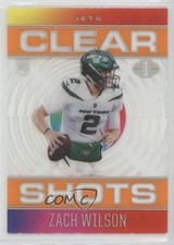 2021 Panini Illusions Clear Shots Orange Zach Wilson #CS-17 0c2