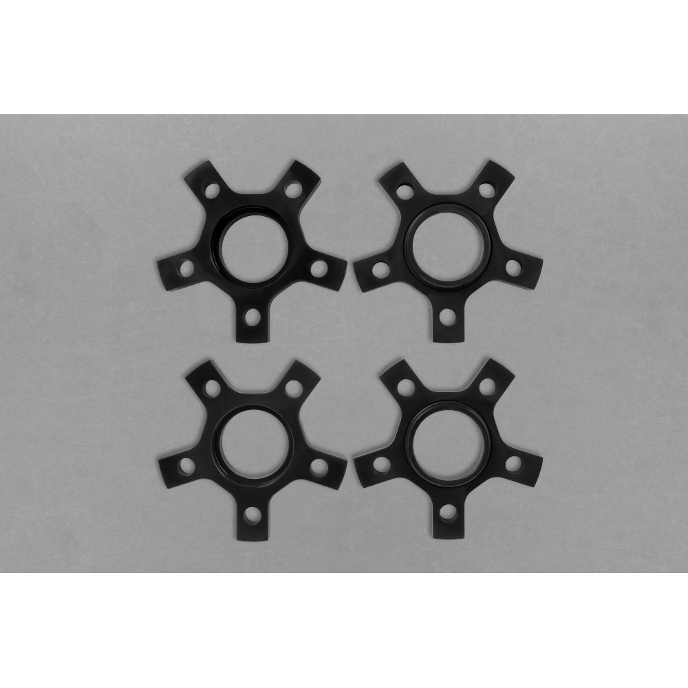 Capristo Ferrari 458 Wheel Spacers 14mm Front/17mm Rear Star with Titanium Bolts