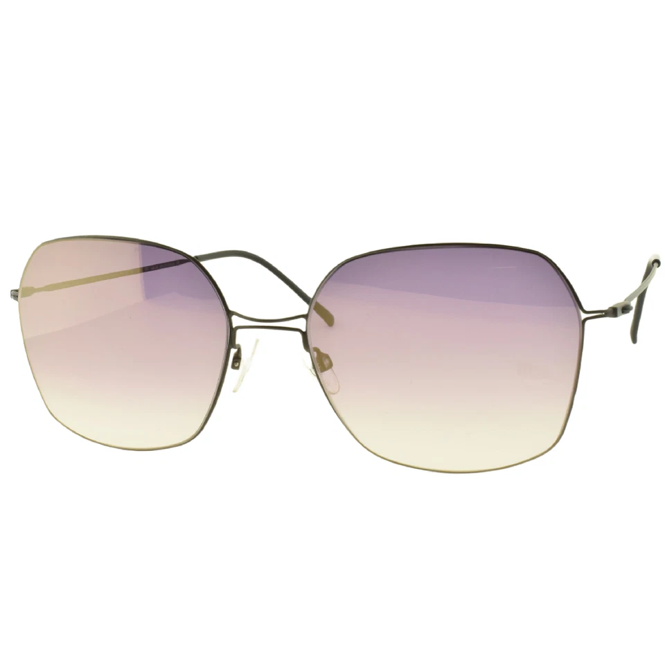 NUEVO HENRY JULLIEN SKYLIGHT 06 CAT2 C92 54-17-135 Negro Cuadrado Borde Completo Gafas de Sol Foto 2 de 4