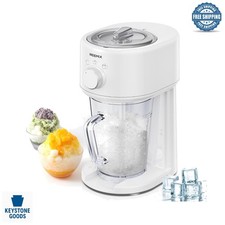 Electric Shaved Ice Machine with Adjustable Thickness & Large Capacity