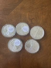 Silver Eagles Lot of 5 varies years READ DESC