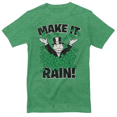 Officially Licensed Monopoly - Make It Rain Mens T-Shirt