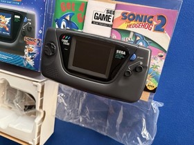 Sega Game Gear Console Sonic the Hedgehog 2 BUNDLE CIB Complete + BOX Protector
