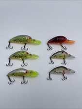 Lot of 6 Bomber Larry Nixon Model A Autograph Lure Mixed Size And Color